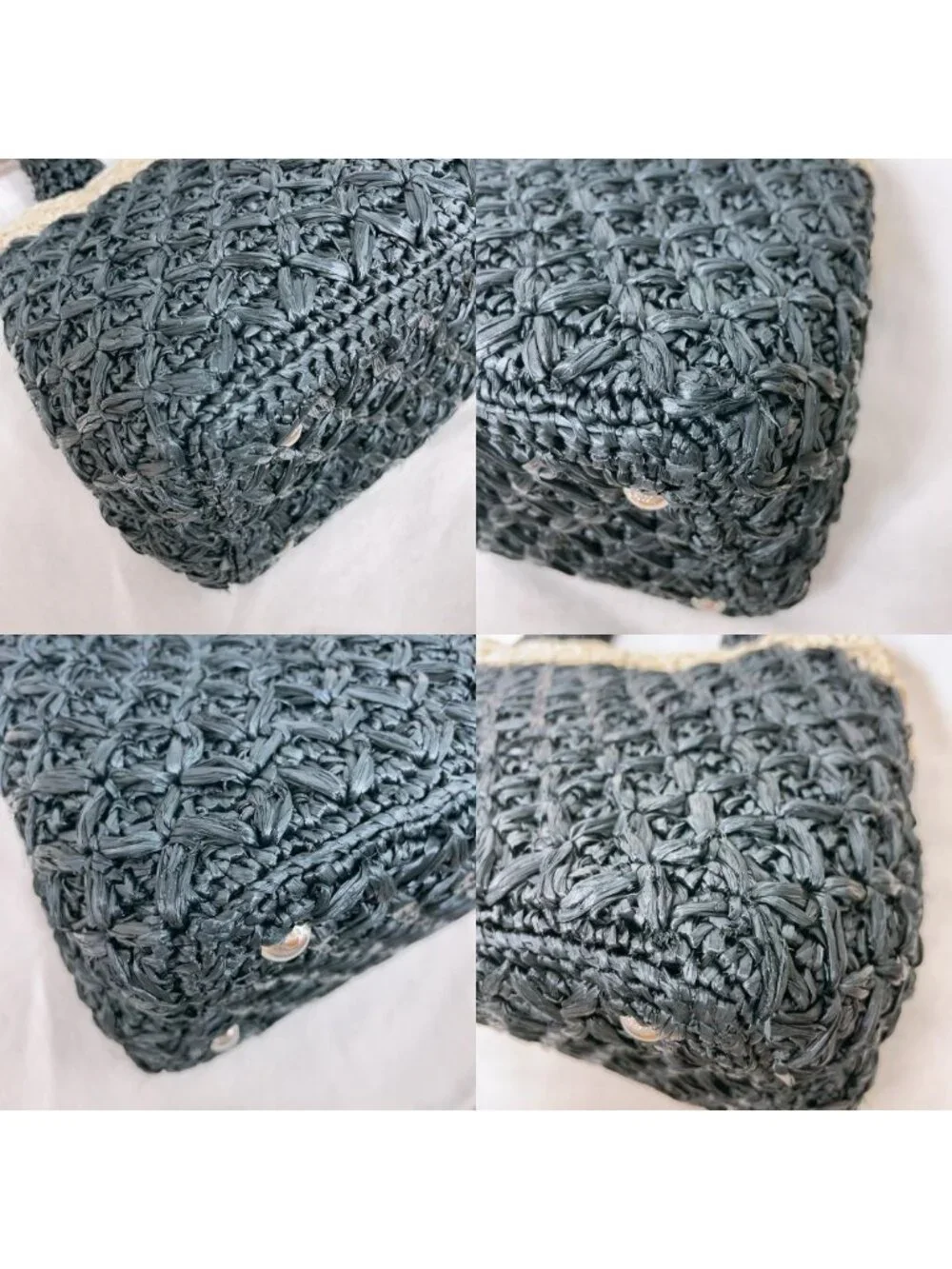Prada Raffia Croquette Canapa Tote
